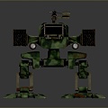 Mech Warrior Mech Soldier Machine Battlearm Mechanical Battlearm Machine Fighter Robot 3d model