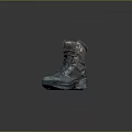 Gray High Top Tactical Boots With Lace Up Design And Durable Slip Resistant Sole