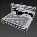 Desktop CNC Engraving Machine with Movable Arm Metal Worktable and Control Knob