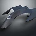 Smart Machine Futuristic Design With Sleek Aerodynamic Body Flying Wings And Cockpit Window