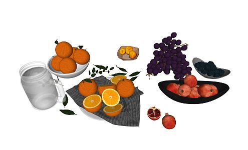 Modern fruit 3d model