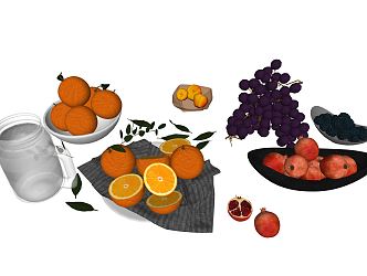 Modern fruit 3d model