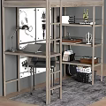Modern Bunk Bed In Stylish Bedroom With Decor