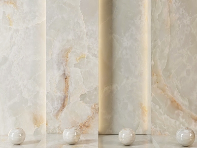 Light Luxury Marble Stone New Chinese Style Marble Background Wall 3d model