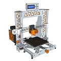 Advanced Office 3D Printer With Digital Display Metal Frame And Printing Bed Mechanism