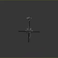 Detailed Military Attack Helicopter With Rotor Blades Cockpit And Weapon Systems