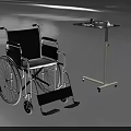 Medical Equipment Portable Wheelchair With Ergonomic Design And Adjustable Mobile Tray Stand For Patients