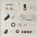 Downlights and Spotlights Modern Design Various Styles Track Ceiling Mounted Black White Gold