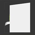 Cartoon Scene of Little Girl Entering Vines Covered Wooden Door with Flowers and Butterfly