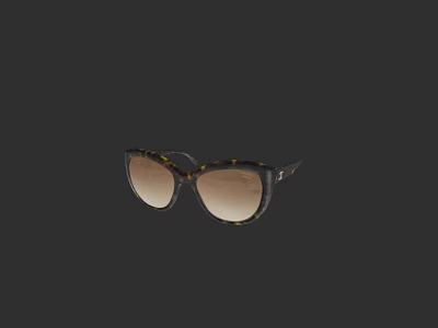 Tortoiseshell Sunglasses With Gradient Tinted Lenses For Stylish Daily Use 3d model