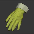 High Quality Yellow Rubber Gloves With White Cuffs For Household Cleaning Tasks