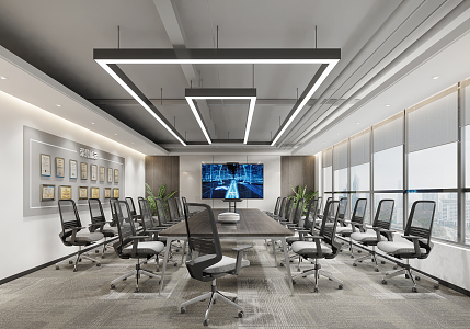 Modern Conference Room 3d model