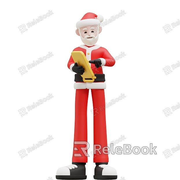 Santa Claus Christmas Cartoon Santa Claus model