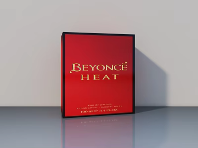 Beyonce Heat Eau de Parfum Spray Red Packaging 1.7 FL OZ Bottle Design 3d model