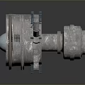 Aerospace Engine Turbine Structure With Precision Metal Components and Internal Design