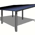 Modern Black Metal Pergola With Multiple Columns And Lattice Roof Design