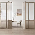 Silent glass partition 3d model