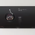 Smart Television Showing Music Playback Interface With Album Cover And Explore Menu