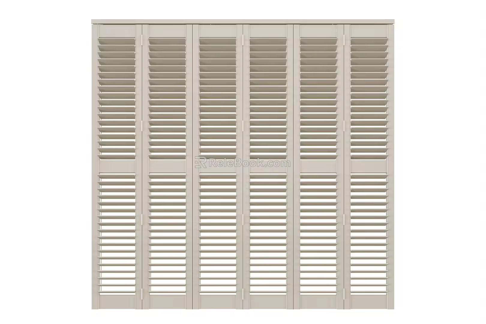 Modern shutter folding door 3d model