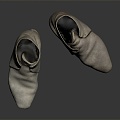 Old Leather Shoes Old Shoes Low-top Leather Shoes Casual Leather Shoes Low-top Leather Shoes Casual Shoes Jogging Shoes 3d model