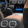 Silver Modern Sedan Car With Sleek Body Black Wheels And Taillights
