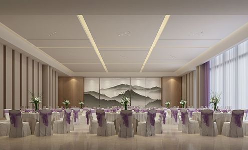 Modern Ballroom 3d model