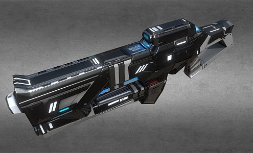 Sci-fi Assault Gun 3d model