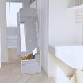 Modern White Bathroom Mirror With Wall Mounted Vanity And Towel Decor