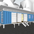 Modern Container Store Container Cafe Cultural and Creative Container Public Building Small Building Post Building 3d model