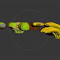 Assorted Fresh Fruits Like Apples Bananas Strawberries Grapes And Coconut Floating In Air