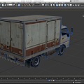 Truck truck box car container truck box truck freezer car low face number low model simple model game sub-era film and television level super realistic 3d model