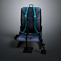 Car Seat With Green Seat Belt And Adjustable Base For Automotive Vehicles