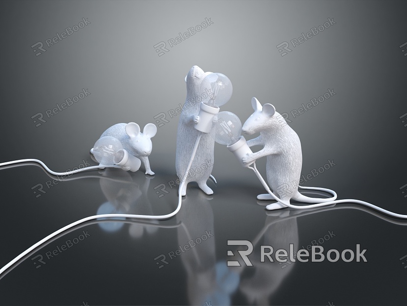 Modern Game Character Mouse Wizard Mouse Warlock Cartoon Mouse Animated Mouse model