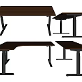 Electric Lifting Table Automatic Lifting Desk Smart Desk Lifting Computer Desk Writing Desk 3d model