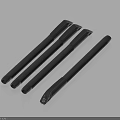 Minimalist Black Pens Set Of Four With Sleek Design And Different Styles