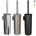 Washroom Daily Supplies Three Colors Metal Wall Mounted Toilet Brush Holders