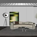 Apartment type sofa 3d model
