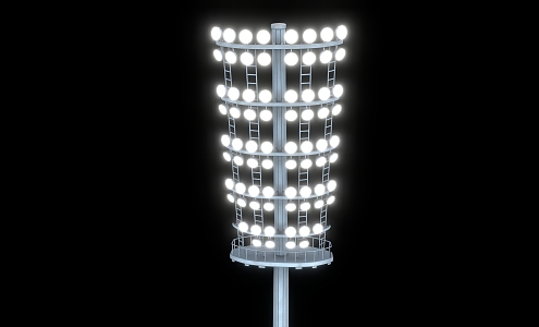 Billboard display brand lamp street lamp 3d model