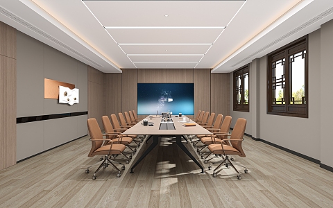 Modern Conference Room 3d model