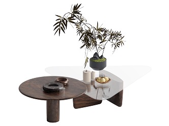 Wind coffee table combination 3d model