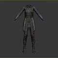 Character Costume 3D Model With Sleeveless Top Belted Vest Pants And Boots