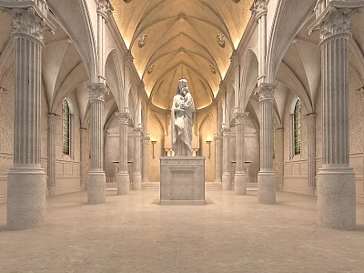 european church 3d model