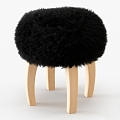 Patagonia Sheepskin Stool Sheepskin Stool Sheepskin Wool Fur Stool 3d model