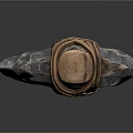 Handcrafted Primitive Hammer With Stone Head Wooden Handle And Rope Binding