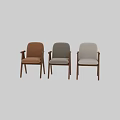 Modern Leisure Chair With Wooden Frame Beige Fabric Upholstery And Armrests