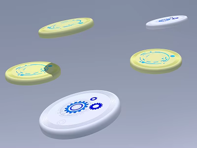 Modern Frisbee 3d model Modern Frisbee 3d model