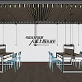 School study room reading room single-layer classroom ordinary classroom manual room 3d model
