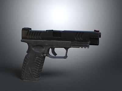 pistol semi-automatic pistol automatic pistol modern weapon hot weapon hot weapon gun military 3d model