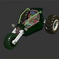 Modern Off Road Vehicle Featuring Oversized Tires And Open Cockpit Design
