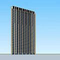 Modern High Rise Office Building With Glass Facade And Exterior Design